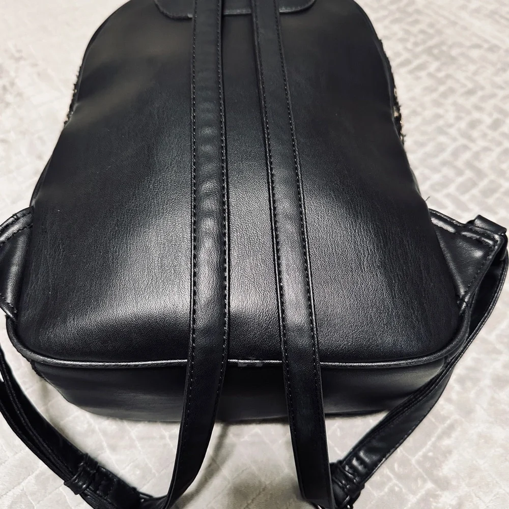 Badgley Mischka Diamond-Quilted Nylon Backpack